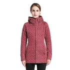 Ladies Jacket Ladies Spring Fleece Jacket Bonded Windproof Long Cloth Length Hoodie Women Fleece Jacket