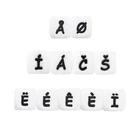 Wholesale Quality Beads Bpa Free Eco Friendly Letter Silicone Bead For Jewelry Making