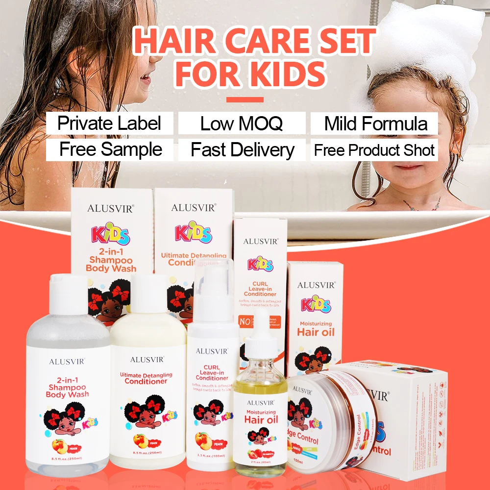 Natural Kids Baby Hair Care Products Extra Strength Moisturizing Nourishing Children Frizzy Hair Serum Oil Private Label