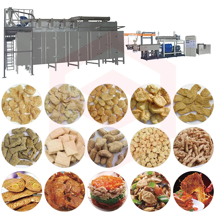 Texture Protein Vegetarian Soya Chunks Protein Meat Processing Making