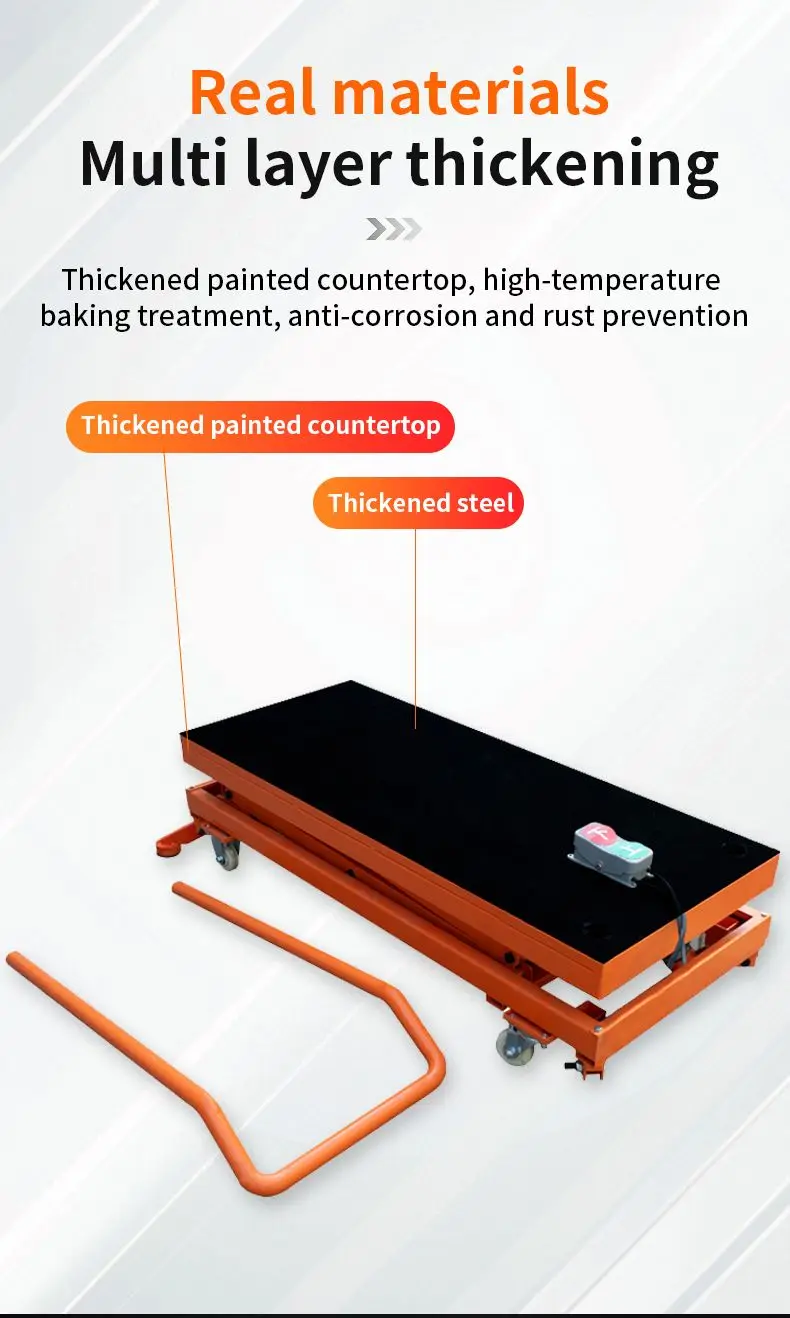 High Quality Electric Lifting Horse Stool Interior Decoration Lift Light New Folding Mobile Hydraulic Lifting Platform