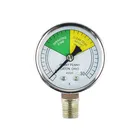50mm Mini Dial Manometer Hydraulic Pressure Gauge Gage Double Scale Air Compressor Meter Y50 Thermometer