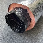 Aluminium Foil Flexible Duct R6 R8 Aluminum Foil Flexible Duct For HVAC Insulated Duct With Heat Resistance