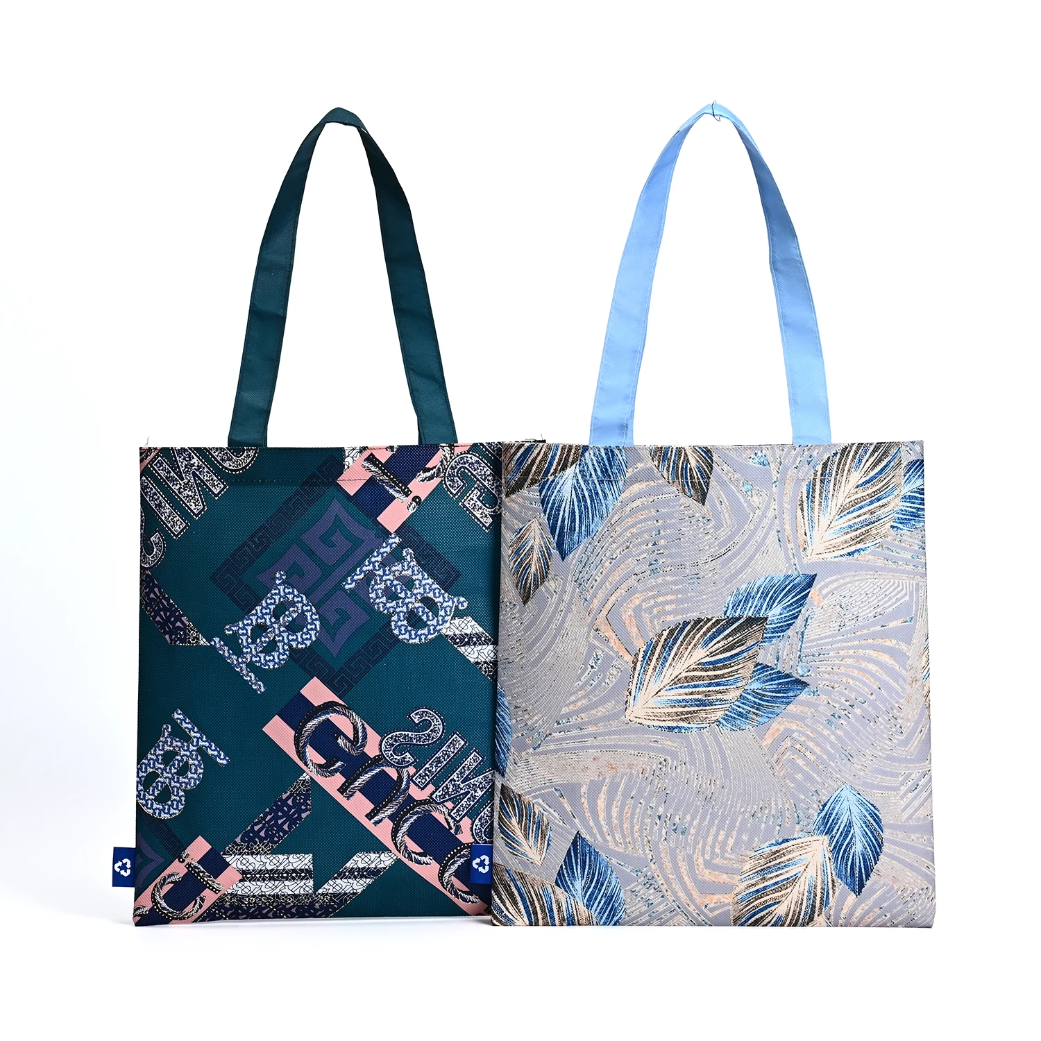 Wholesale Eco-Friendly RPET Linen Cosmetic Bag Customized Logo Waterproof Recyclable Shopping Bags supplier