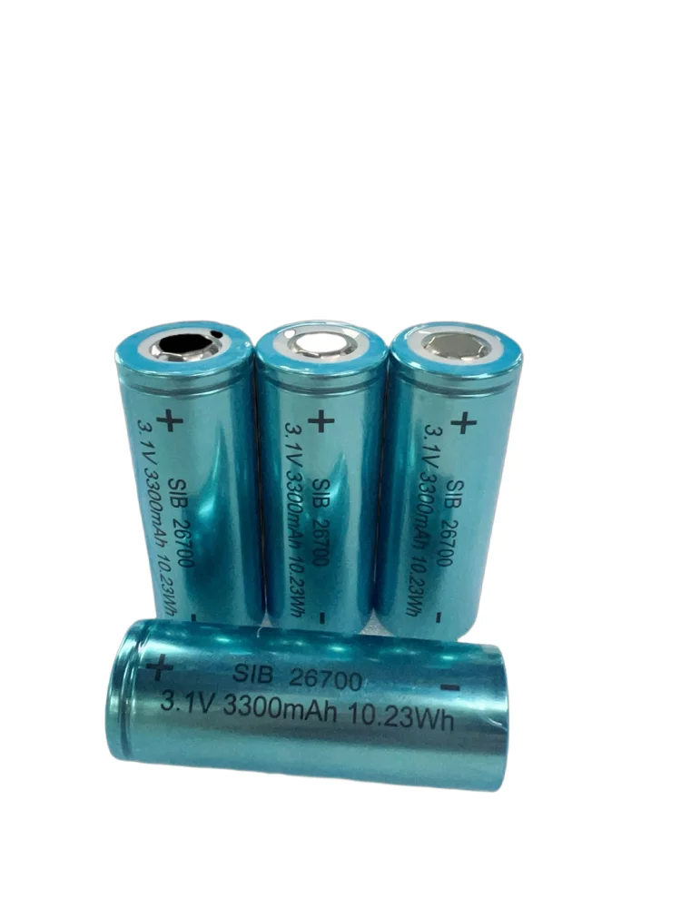 Factory wholesale SIB 3300mah 3.1V Sodium Ion Battery 3000 Cycles 26700 Na Ion Cylindrical Batteries Cell details