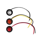 Led Trailer Lights Light 3 LED 12V 24V Trailer Clearance Lights Mini 3/4"" Round Led Side Marker Light