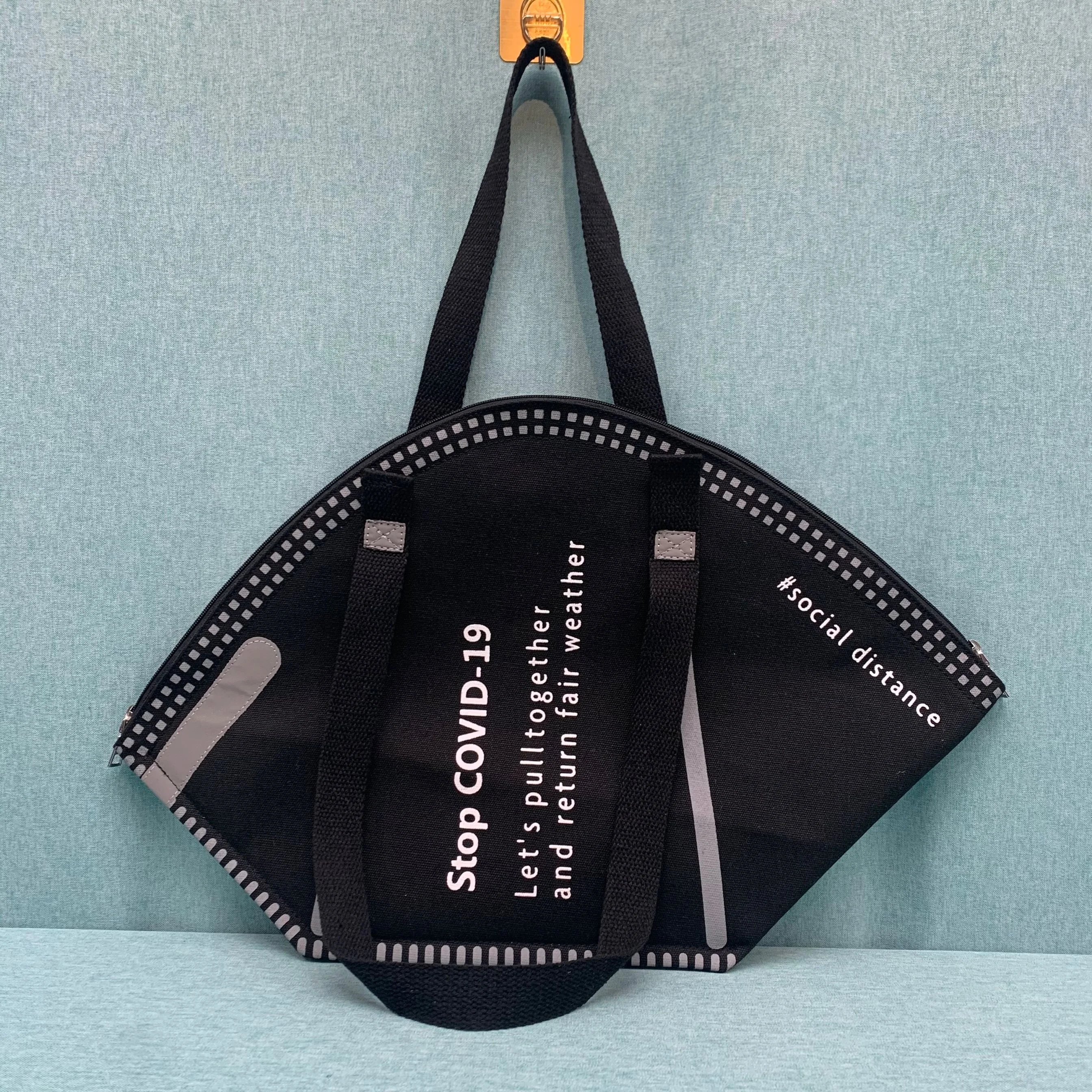 machine washable tote bag with zipper