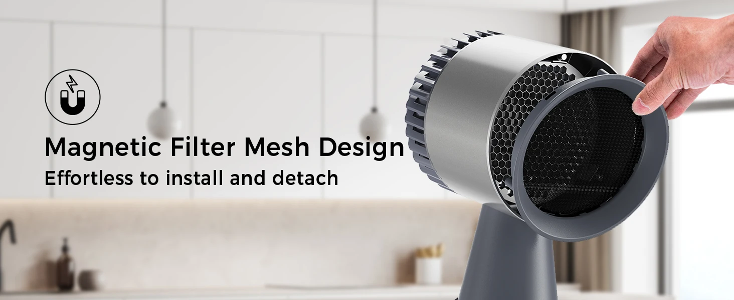 Portable Range Hood for Cooking 3-Speed Desktop Kitchen Exhaust Fan for Indoor BBQ, Hot Pot and RV Detachable Oil Cup