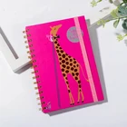School 2021 Hard Cover Foil Fashion Design Spiral Notebook A5 Ruled Hot Stamping Journal For School