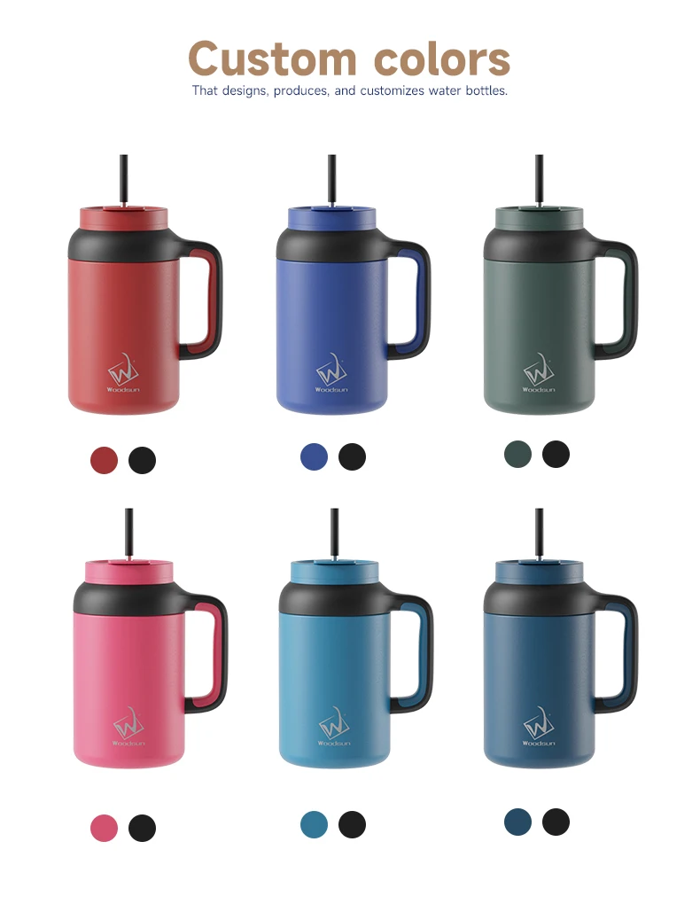 VIGOR Series Gift Water Stainless Steel Coffee Cup Tumbler Straw supplier