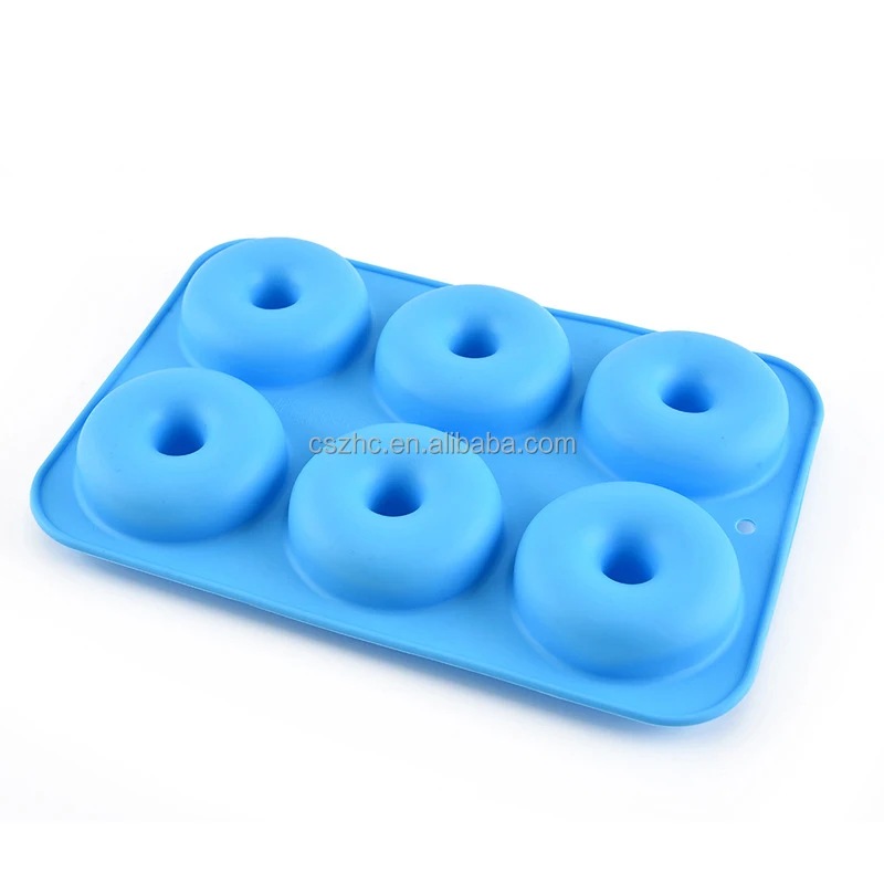 Non-Stick Food Grade Silicone Silicone Donut Molds for Doughnut Baking
