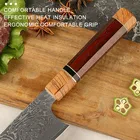 Rose Knife Knife Price New Arrivals 4 Pcs Imported 67 Layers Rose Pattern Damascus Knife Set Wiht Wood Handle