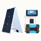 110v 220v Ac Portable Solar Generator With Panel Completed Set Good Price 1000w Inverter