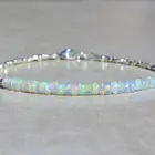 2020 New Matte Beads Bracelet Opal Beaded October Birthstone Gemstone Bracelet Electroplated Real Gold Jewelry Bracelet