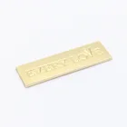 Metal Custom Design Metal Plate With Engraved Logo For Woods