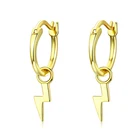 Gold Hoop Earrings Ladies Bulk New Fashion Pendant 14k Gold Filled Hoop Earrings Fine Jewelry