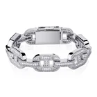 Zircon Zircon Bracelet Wholesale Pig Nose Link Chain Bracelets Elegance Baguette Zircon Luxury Design Bracelets