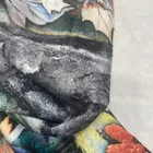 Gray Fabric High Quality French Knitted Spandex Gray Velvet Loop Pile Upholstery Fabric