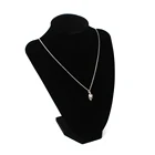 Black Jewelry Display Black 67004 Hot Selling Wholesale 9 Inch Black Velvet Necklace Jewelry Display Stands