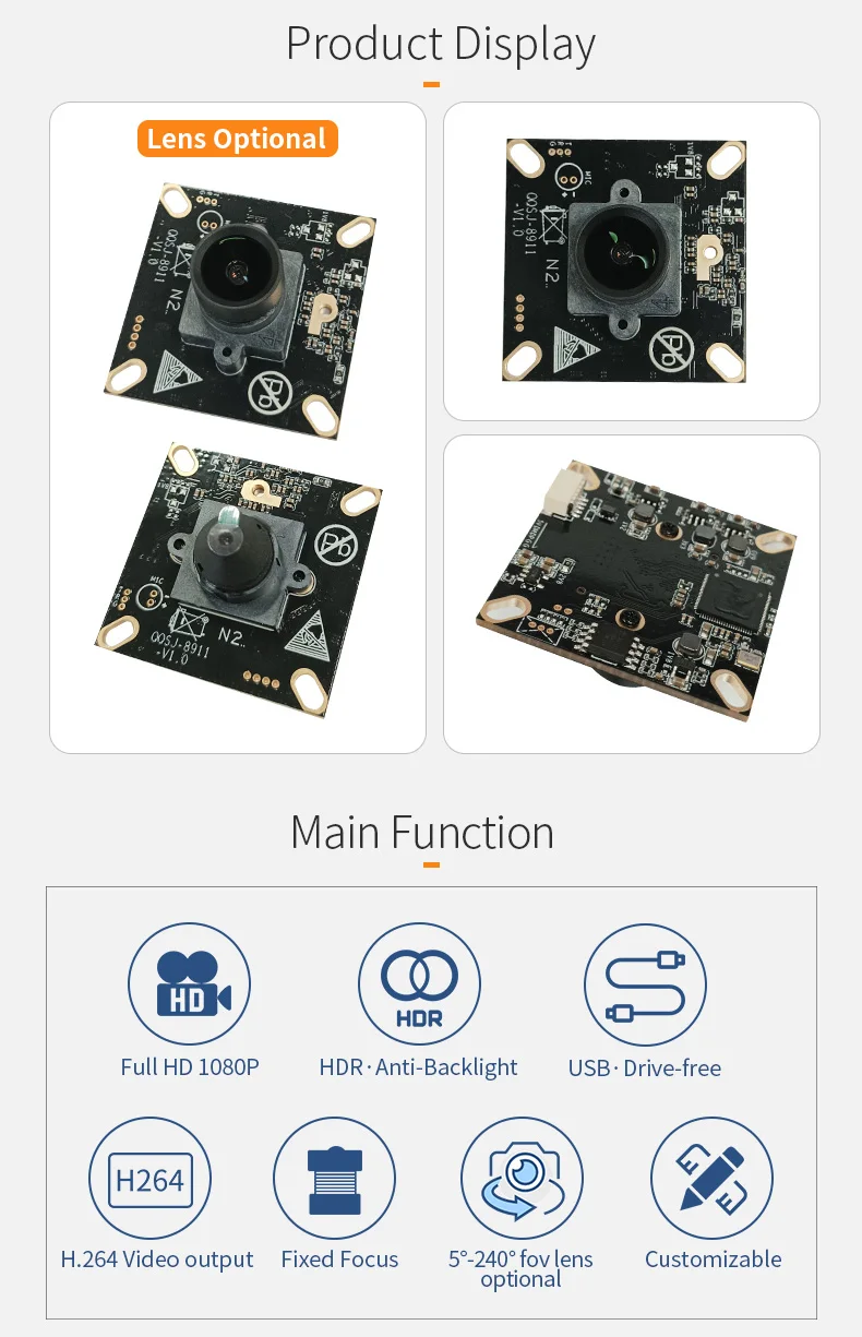 DGZX OEM GC2093 CMOS 2MP dashcam Full HD 1080P(H.264) 60FPS Wide Dynamic USB Camera Module with 3D Noise Reduction Mic插图1 DGZX OEM GC2093 CMOS 2MP dashcam Full HD 1080P(H.264) 60FPS Wide Dynamic USB Camera Module with 3D Noise Reduction Mic插图1
