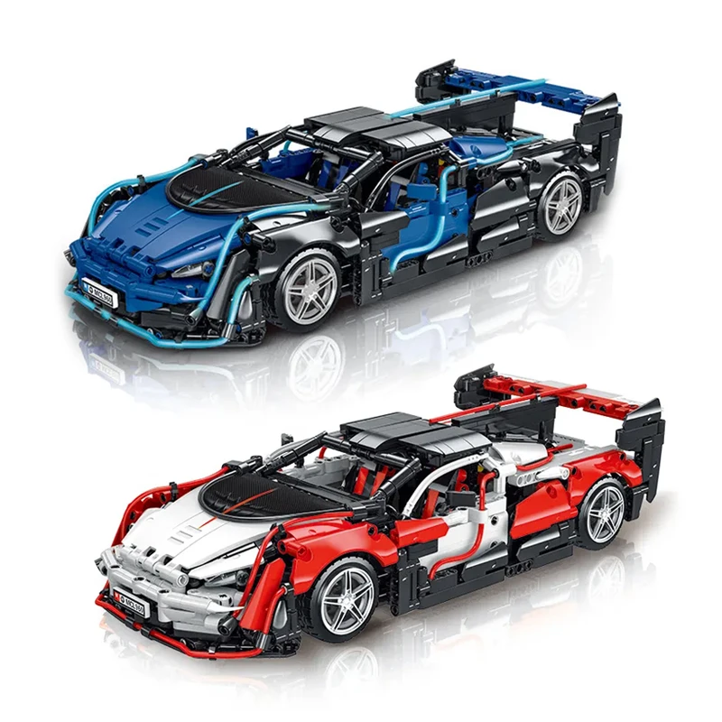 New Super Racing Car Bricks Toys Model Car Building Blocks Educational Assembly Car Building Block Toys For Kid