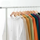 Hoodie Hoodies High Quality 100% Cotton Hoodie No Pocket Costumize 470gsm 465 Gsm Mens Hoodies Sweatshirts Blank