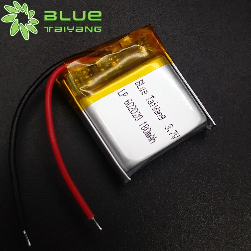 lithium polymer ion battery Chargeable rc lipo battery 602020 3.7v 180mah batterie