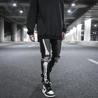 Jeans Men Black Jeans Men SKYKINGDOM Hip Hop Jeans Men Black Printed Men Distress Jeans Body Bones Men Jeans