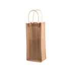 Promotional Wholesale Promotional Waterproof Durable Strong Wine Tote Grocery Coffee Gift Shopping Jute Bag