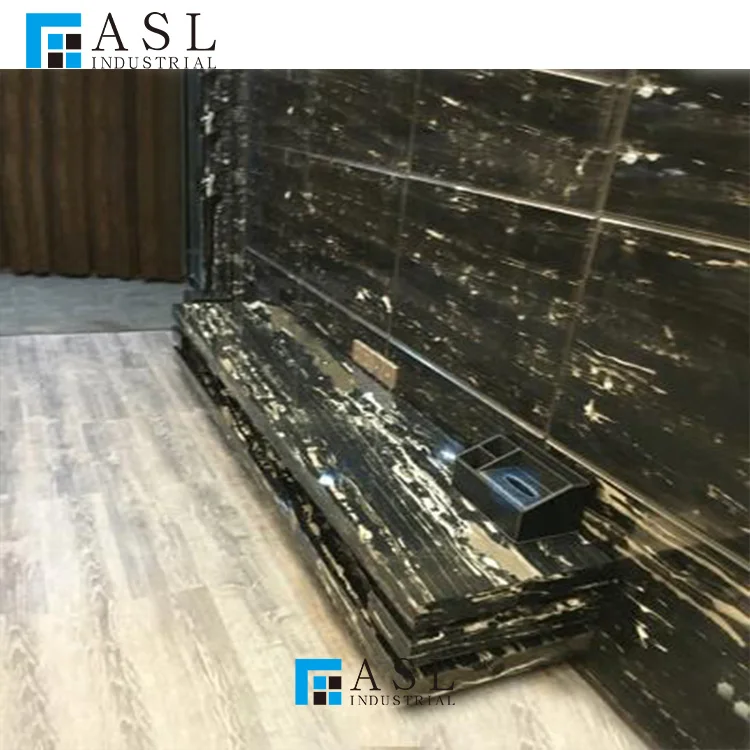 Factory direct cheap price natural china marmore black and white dragon silver portoro/potoro Italy marble slab