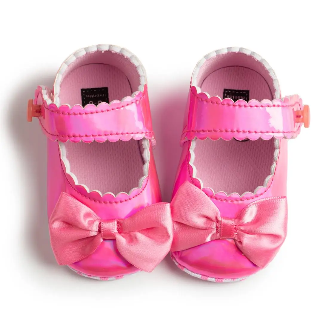 In-stock wholesale wedding party cotton soft sole new design princess prewalker infant dress Baby girl shoes