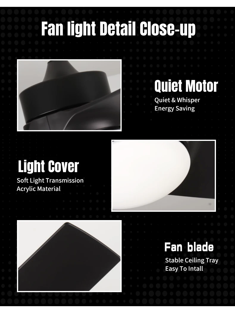 Ceiling Fan, Waterproof, BLDC, ABS - detail 12