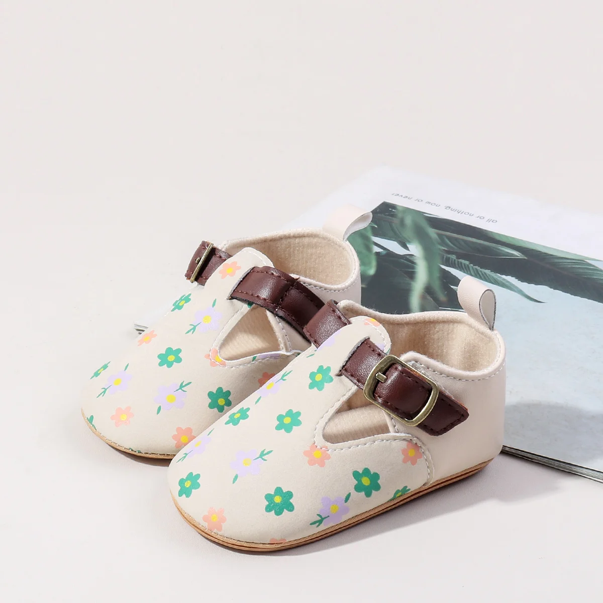 Hot Selling Anti-slip Pu Leather Princess Baby Toddler Girl Shoes factory