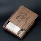 Wood Usb 32gb JASTER Wood Photo Album Box Usb Flash Drive 32GB 16GB 64GB Usb2.0 Pendrive For Photography Wedding Gift