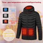 Down Vest Men 4 OEM Custom Logo Heated Jacket Waterproof Down Jacket Vest Heating Jacket For Men Women
