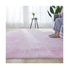 Color Floor Wholesale Eco-friendy Anti-slip Solid Color Floor Carpets Fluffy Shaggy Rugs