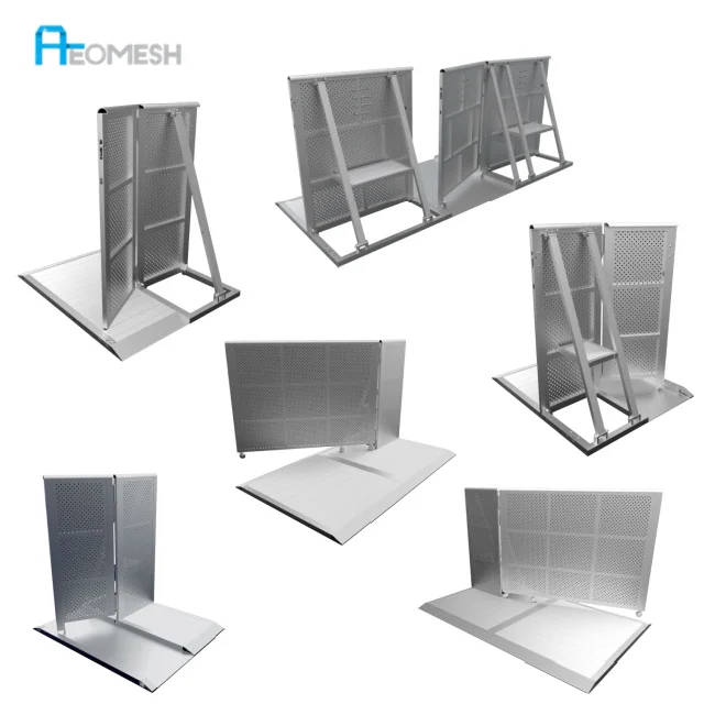 Aeomesh Aluminium Crowd Barrier Safety Barrier Good Quality Concert