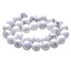 Gemstone Beads Gemstone Howlite White Turquoise Round Beads For DIY Jewelry Making