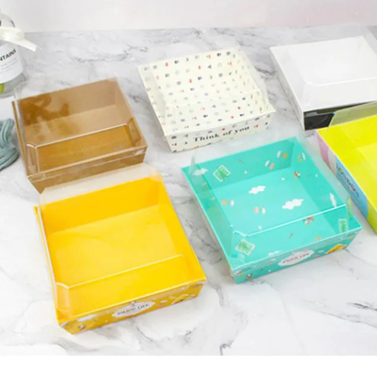 clear cake blister packaging small plastic cake slice packaging individual cake slice