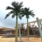 Palm Tree Exporter Anti-ultraviolet Fiberglass Plastic Coconut Royal Palm Tree Artificial Tree With Anti-fading