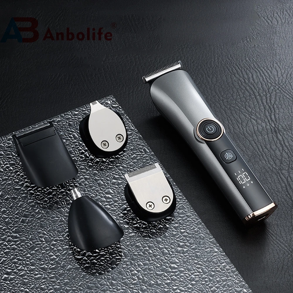 Professional Hair Clipper and Grooming Kit with 600mAh Battery 1.5h Charging Time and IPX7 Waterproof