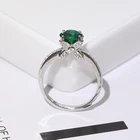 Rings Gemstone Ring Natural Emerald Gemstone Classic Silver Rings 925 Sterling Jewelry 2020