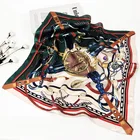 Oem Scarf OEM Customized Printing 100% Silk Scarves Pure Silk Scarf Square With Logo