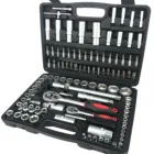 Tool Kit 108PCS SOCKET TOOL SET SOCKETS KIT CARBON STEEL CRV MATERIAL 1/4" 1/2"