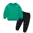 Clothes Custom Logo Wholesale 2-8 Years Kids Clothes 2 Piece 100% Cotton Children's Casual Sports Boys Clothing Sets