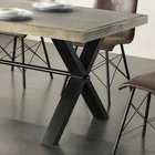 Table 4 Dining Table Rustic Wood Concrete Antique Farm Dining Table For 4 Person