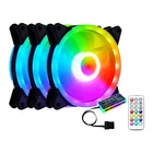 Fan Ready To Ship 12CM Control Rgb RGB Color Changing LED Symphony Cooling Mute Computer Fan