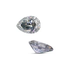 Gemstone Pear 7X9mm Wholesale Price Loose Gemstone Pear Brilliant Cut Gray Loose Moissanite