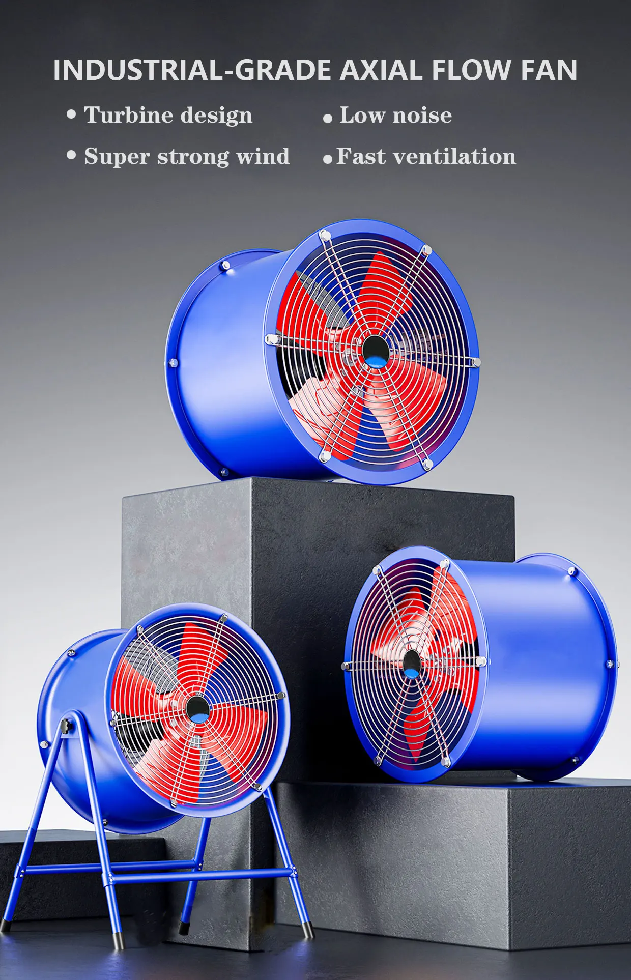 Axial Flow Fan, 800mm, 4KW - detail 2