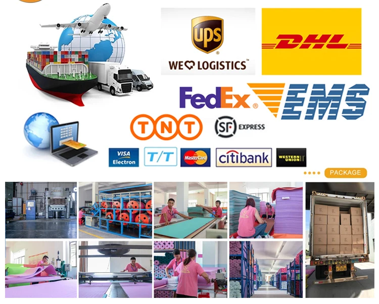 High Density Anti Tear Pilate Exercise NBR Yoga Mat Light Weight 1cm Thick 11